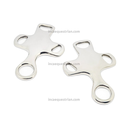 Cross hackamore shanks