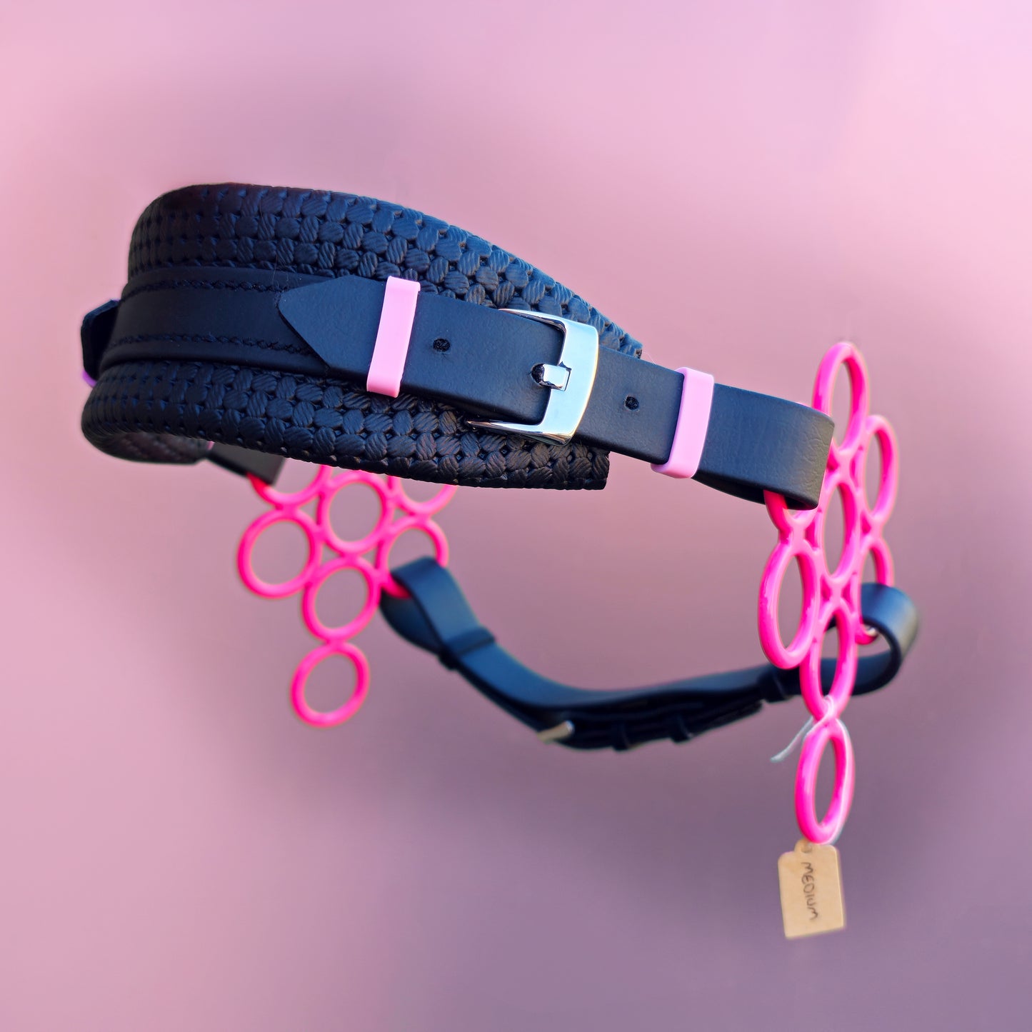 *Special Edition* Pink Flower hackamore noseband bundle