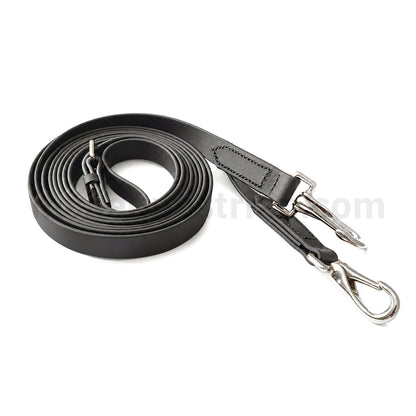Clip-ended plain BioThane reins for bridles, with secure trigger clips and a smart plain finish, from Inca Equestrian